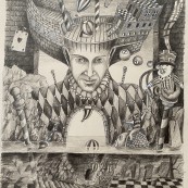 Jacek Lipowczan - Rysunek, szkic do obrazu Jacka Lipowczana pt. Książę Oceanu